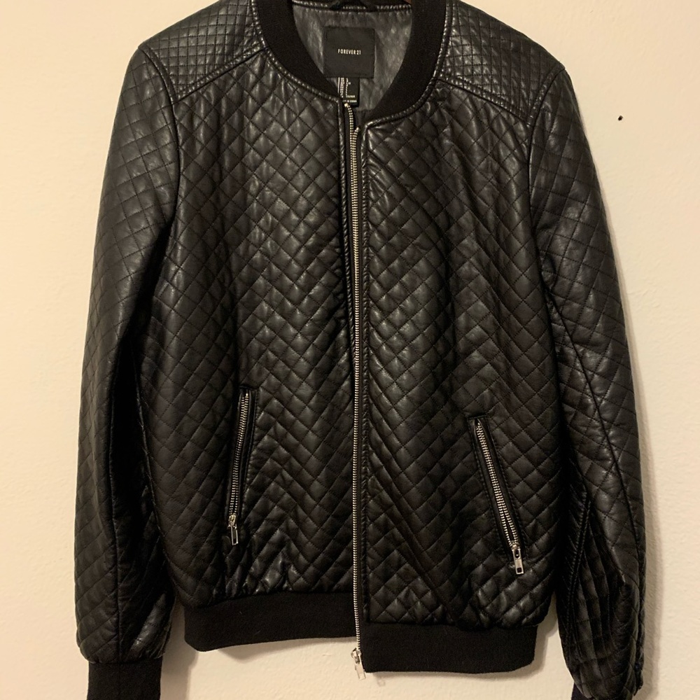Black bomber jacket